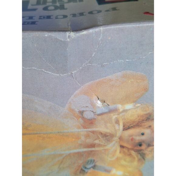 10 Light Porcelain Head Angel Christmas Tree Topper- Excellent Vintage! Works - Picture 7 of 9